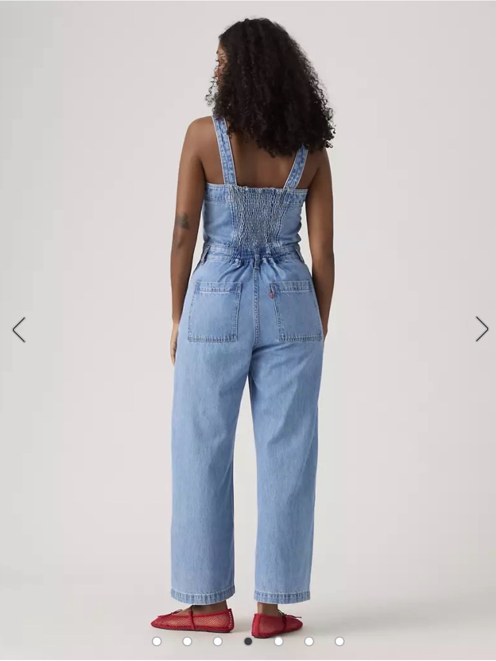 Levi’s Light Blue Denim Wide-Leg Jumpsuit - Picture 2 of 7
